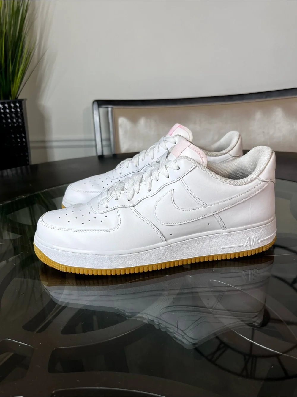 Nike Air Force 1 Low White Gum Brown Mens Sz 13